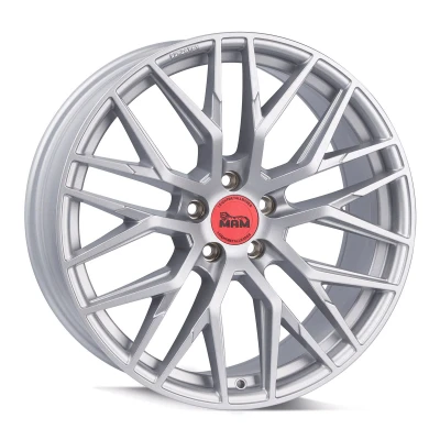 Afbeelding van MAM WHEELS 5 gat 19duim 114.3mm lichtmetalen Velg RS4 mat zilver MAMRS485195114340MSL 8.5duim 40mm 72.60mm