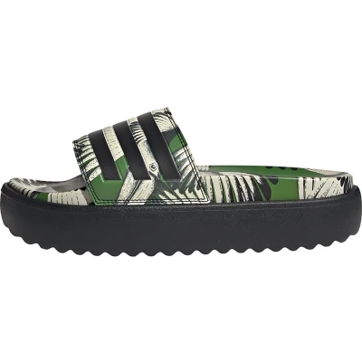 Afbeelding van adidas Sportswear Adilette Platform Badslippers Crew green core black black, Dames, Maat: 42, Kunststof