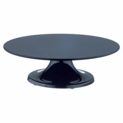 Afbeelding van Taartplateau Melamine Draaibaar Zwart Ø32x10cm