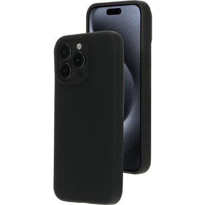 Afbeelding van Mobiparts Silicone Cover Apple iPhone 15 Pro Max Black (Magsafe Compatible)