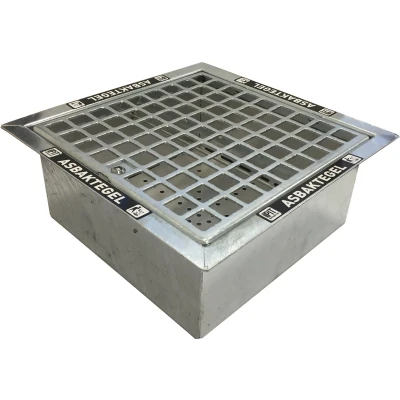 Afbeelding van The DropPit Asbaktegel Basic L 40x40xD16 cm verzinkt staal