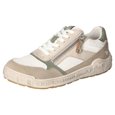 Afbeelding van MUSTANG 1290 tot 305 damessneakers, Taupe