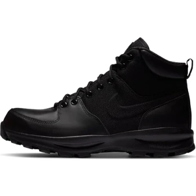 Afbeelding van Nike Sportswear Manoa Unisex Veterboots, Maat: 42.5, Black Leer en textiel