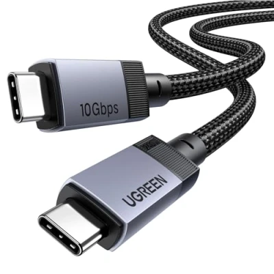 Afbeelding van UGREEN 240W 1M Câble USB C PD 3.1 Charge Rapide 3.2 Gen2 Vidéo 4K 60Hz Data Sync à 10Gbps Compatible avec MacBook Pro Air M4 Ordinateur Portable iPhone 16e Galaxy S25 Plus Ultra iPad
