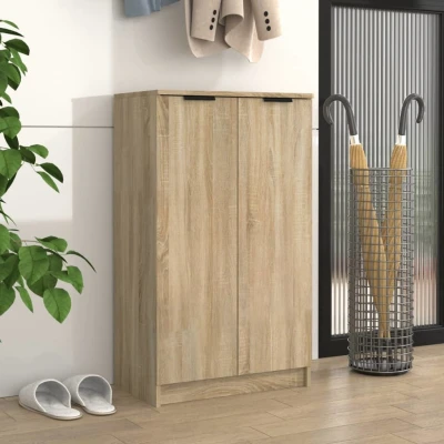 Afbeelding van Schoenenkast 59x35x100 cm bewerkt hout sonoma eikenkleurig