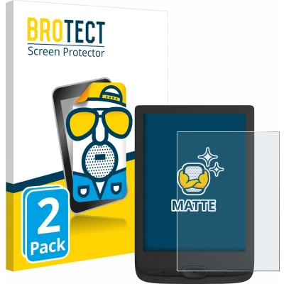 Afbeelding van BROTECT Screenprotector voor PocketBook Basic Lux 4 Folie Beschermfolie matte (2 Stuks)