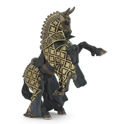 Image de PAPO Cheval du maître des armes cimier taureau