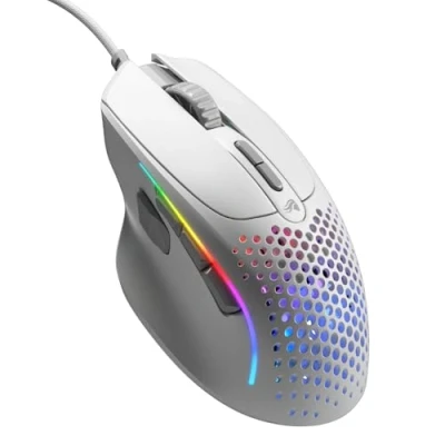 Afbeelding van Glorious Bedrade gamingmuis Model I 2 9 programmeerbare toetsen (2 vervangbaar), 66 g superlicht, 26K optische sensor, 80 m klikschakelaars, MMO/MOBA/FPS, zijduimsteun wit