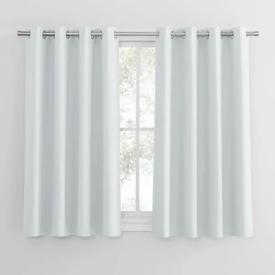 Afbeelding van PONY DANCE Verduisteringsgordijn, isolerend, 116,84 x 137,16 cm, 2 stuks, wit