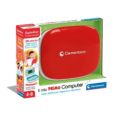 Afbeelding van Clementoni 17679 Sapientino Mijn eerste laptop, interactieve leercomputer voor kinderen van 4 jaar, laptop met 30 activiteiten, Italiaanse versie
