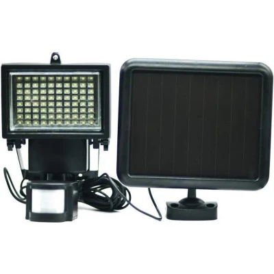 Afbeelding van GALIX Zeer verlichte zonne spot met aanwezigheidsmelder 80 LED&#039;s Zwart