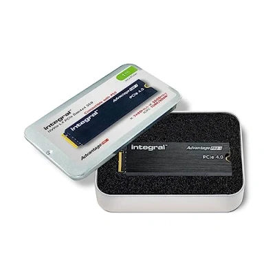 Afbeelding van Integral Advantage PRO 1 SSD NVME M.2 2280 PCIe ultrasnelle Gen4x4 R 7400MB/s W 5500MB/s geïntegreerd koellichaam compatibel met PS5