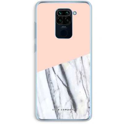Afbeelding van Case Company® hoesje geschikt voor Xiaomi Redmi Note 9 A touch of peach Soft Cover Telefoonhoesje Bescherming aan alle Kanten en Schermrand