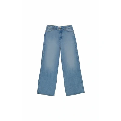 Afbeelding van Wrangler World WIDE Straight leg jeans, Dames, Maat: 25x30, Betty blue