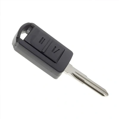 Afbeelding van JONGO Sleutelhoes met lemmet compatibel Opel en Vauxhall Combo (2002 2004), Corsa (2001 2004) Meriva Plip autosleutelbehuizing afstandsbediening 2 toetsen