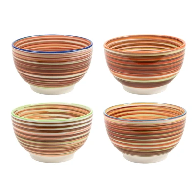 Afbeelding van Cookinglife Soepkommen / Kommen Rhythm &amp; Lines ø 14 cm 4 Stuks