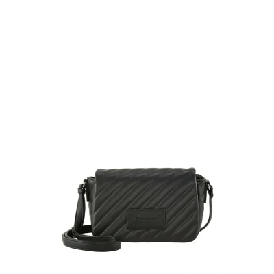 Afbeelding van TOM TAILOR schoudertas Mirela Flap Bag Top Zip Black zwart