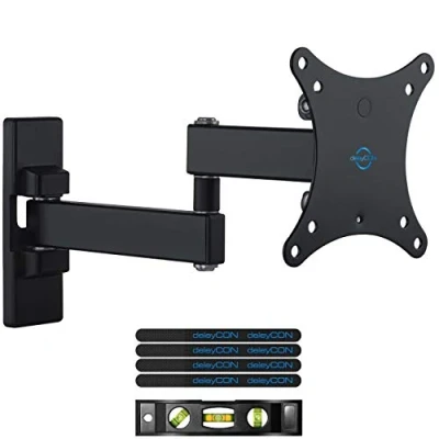 Afbeelding van deleyCON Universele TV muurbeugel 13 27 inch (33 69 cm), kantelbaar en draaibaar 15 kg TFT OLED LED LCD Plasma tot VESA 100 x