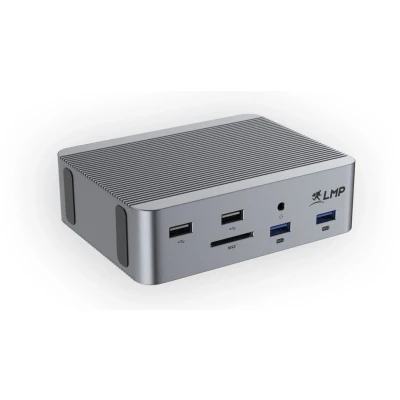 Afbeelding van LMP USB4 SuperDock 2 (USB C, 14 Havens), Docking station + USB hub, Grijs
