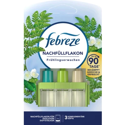 Afbeelding van Febreze 3Volution Navulling April Fresh Spring Awakening 20 ml Navulverpakking 3 afwisselende geuren Gaat tot 90 Dagen mee