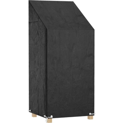 Afbeelding van Tuinstoelhoes met 8 oogjes 65x65x110/150 cm polyetheen