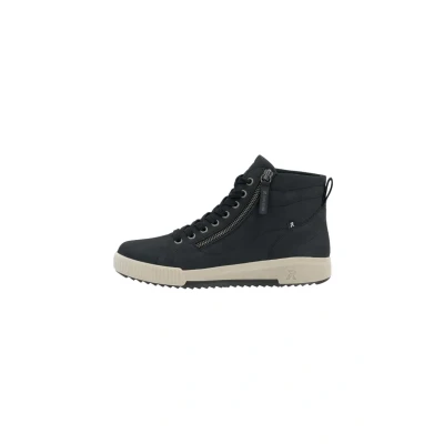 Afbeelding van Rieker Revolution Columbo Sneakers hoog, Dames, Maat: 36, Blauw Leer