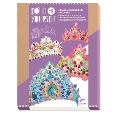 Image de Kit créatif Djeco Diadèmes mosaïques à décorer