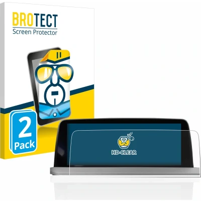 Afbeelding van BROTECT Screenprotector voor BMW X3 G01 2017 2021 Infotainment System 10.2&quot; Folie Beschermfolie transparant (2 Stuks)