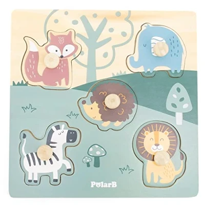 Afbeelding van PolarB Houten Dieren Puzzel 44068