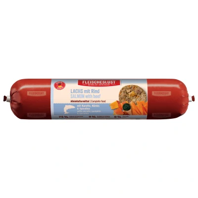 Afbeelding van Fleischeslust Classic 6 x 800 g Zalm met rundvlees wortel, pompoen &amp; spirulina
