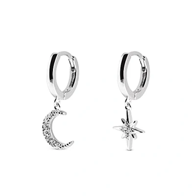 Afbeelding van Singularu Polar MOON Spark Oorbellen, Dames, Maat: One Size, Plata