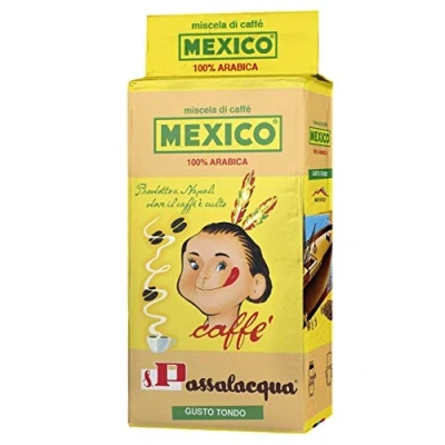 Afbeelding van Koffie PASSALACQUA MEXICO GUSTO TONDO 100% Arabica verpakking van 250 g gemalen