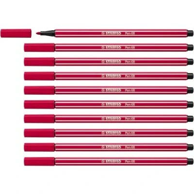 Afbeelding van STABILO Pen 68 Premium Viltstift Donker Rood per stuk