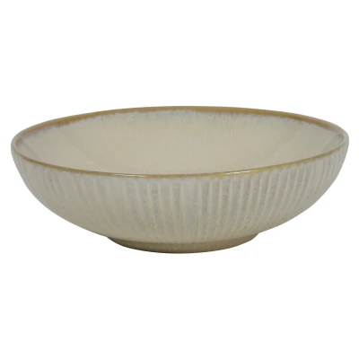 Afbeelding van Cookinglife Diepe Borden Coastal Lines Ocean Beige ø 18 cm 6 Stuks