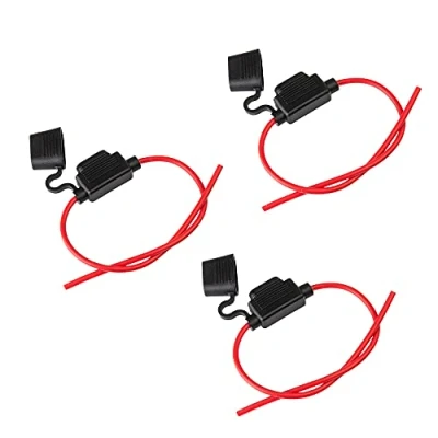 Afbeelding van ECENCE 3 x Zekeringhouder voor auto, boot, LORRY motorfiets, caravan, platte zekeringhouder, 14 AWG