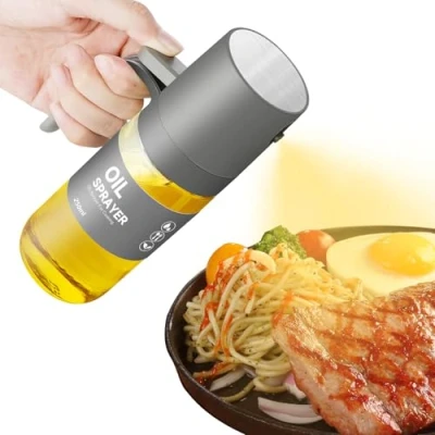 Afbeelding van AiQInu Oliesproeier, 250 ml, olievernevelaar met dunne uitloop, BPA vrij, glasolie voor olijfolie, azijn en specerijen, koken, grillen, salade