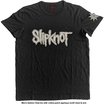 Afbeelding van Slipknot Logo &amp; Star Heren T shirt L Zwart