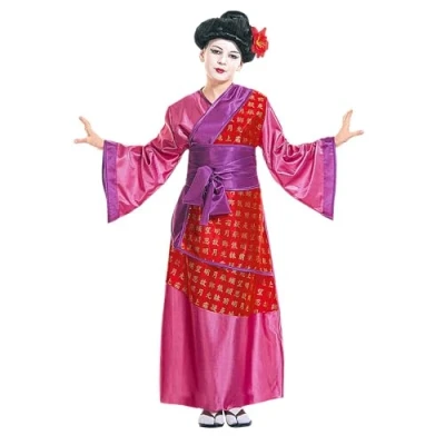 Afbeelding van China Geisha kostuum kind Maatkeuze: Maat 140