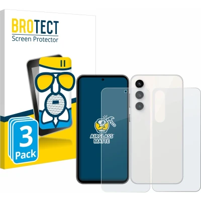 Afbeelding van BROTECT Screenprotector voor Samsung Galaxy S23 FE (Voor+Achter) Folie Beschermfolie Beschermglas matte (3 Stuks)