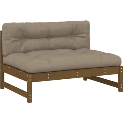 Afbeelding van Tuinvoetenbank 120X80 Cm Geïmpregneerd grenenhout 1 / Honingbruin Middenbank