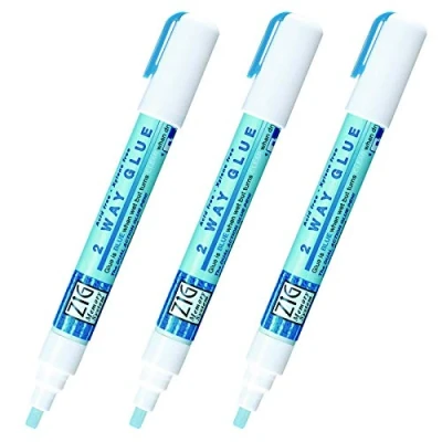 Afbeelding van KURETAKE ZIG CORPORATION 2 weg lijmstift, 3P, afgeschuinde punt, Eén maat