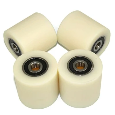 Afbeelding van Set van 4 gefreesde nylon wielen met een diameter 50 mm (50 breed 10 mm)