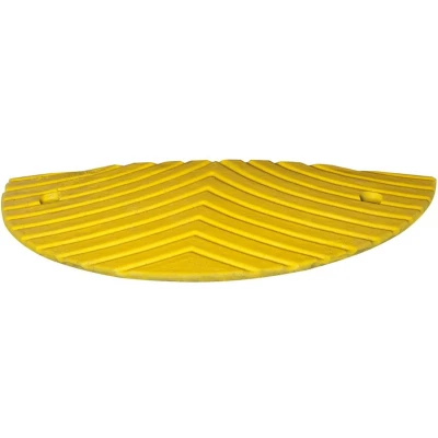 Afbeelding van Eindstuk TOPSTOP verkeersdrempel PVC geel 30 mm hoog