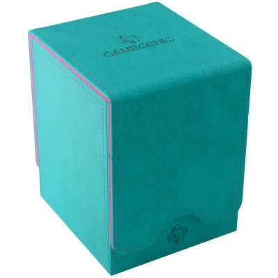 Afbeelding van Gamegenic, Squire 100+ XL Exclusive Line Teal/Pink, jusqu&#039;à 100 cartes à double couche, couleur : turquoise/rose