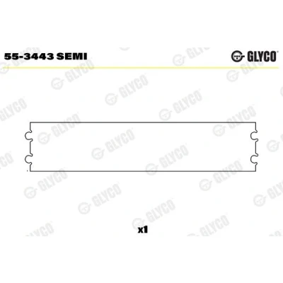 Afbeelding van GLYCO 55 3443 SEMI Penbus VOLKSWAGEN: GOLF 2
