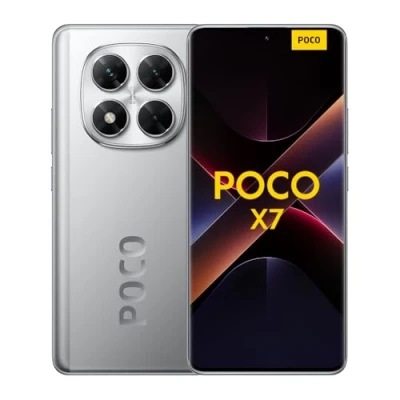 Afbeelding van Xiaomi POCO X7 Smartphone, 12 + 512 GB, zilver, 50 MP handcamera met OIS, 5110 mAh batterij, IP68 (niet meegeleverd)