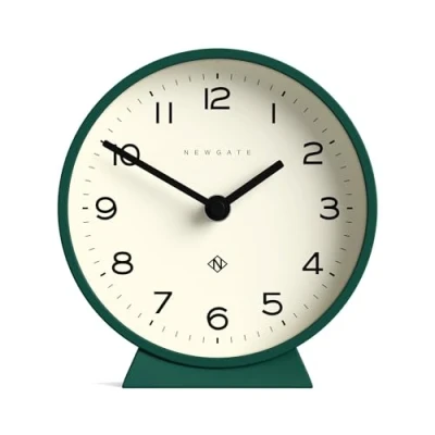 Afbeelding van NEWGATE® M Mantel Stille haardklok &quot;No Tick&quot; Een moderne Kleine schoorsteenklok Minimalistische wijzerplaat Groen (Eden Green)