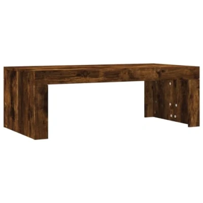 Image de vidaXL Table basse chêne fumé 102x50x36 cm bois d&#039;ingénierie823371