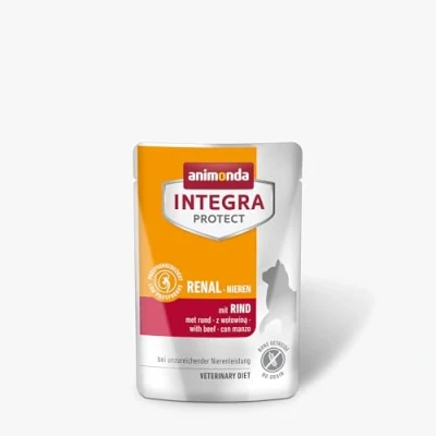 Afbeelding van 24x85g animonda Integra Protect Adult Renal met Rund Kattenvoer nat