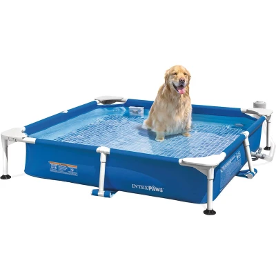Afbeelding van Intex hondenzwembad 152 x 30 cm Frame zwembad met filterpomp